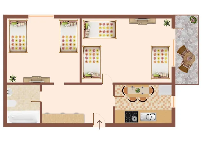 Apartment Vaz E03 Für Monteure Und Fachkräfte Tv, Wlan, Balkon, Küche, Parkplatz Essen